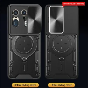 کاور اسپارتان مدل Magnet Ring Strap مناسب برای گوشی موبایل موتورولا Edge 50 Ultra به همراه بند آویز