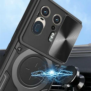 کاور اسپارتان مدل Magnet Ring Strap مناسب برای گوشی موبایل موتورولا Edge 50 Ultra به همراه بند آویز