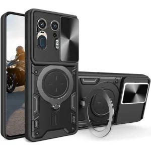 کاور اسپارتان مدل Magnet Ring Strap مناسب برای گوشی موبایل موتورولا Edge 50 Ultra به همراه بند آویز