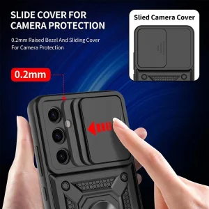 کاور اسپارتان مدل Defender Armor Strap مناسب برای گوشی موبایل سامسونگ Galaxy M35 به همراه بندآویز
