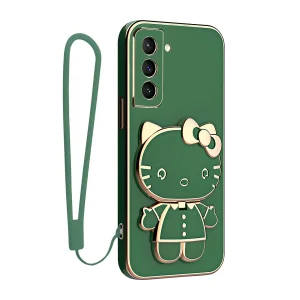 کاور اسپارتان مدل Kitty مناسب برای گوشی موبایل سامسونگ Galaxy S21 FE به همراه بند نگهدارنده