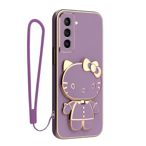 کاور اسپارتان مدل Kitty مناسب برای گوشی موبایل سامسونگ Galaxy S21 FE به همراه بند نگهدارنده