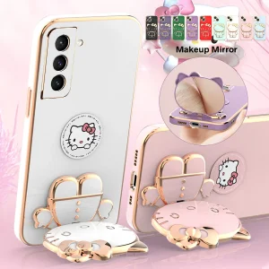 کاور اسپارتان مدل Kitty مناسب برای گوشی موبایل سامسونگ Galaxy S21 FE به همراه بند نگهدارنده