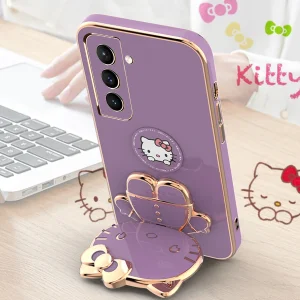 کاور اسپارتان مدل Kitty مناسب برای گوشی موبایل سامسونگ Galaxy S21 FE به همراه بند نگهدارنده