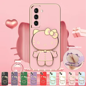 کاور اسپارتان مدل Kitty مناسب برای گوشی موبایل سامسونگ Galaxy S21 FE به همراه بند نگهدارنده