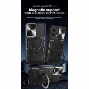 کاور اسپارتان مدل Magnet Ring Strap مناسب برای گوشی موبایل موتورولا Edge 30 Fusion به همراه بند آویز