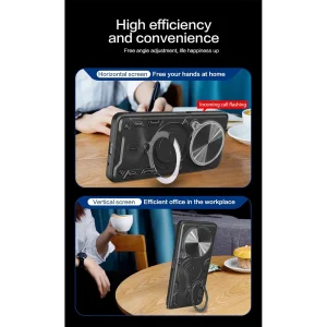 کاور اسپارتان مدل Magnet Ring Strap مناسب برای گوشی موبایل ریلمی 12Pro / 12 Pro Plus به همراه بند آویز
