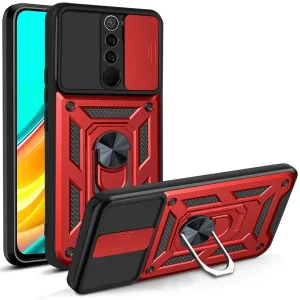 کاور اسپارتان مدل Defender Armor Strap مناسب برای گوشی موبایل شیائومی Redmi 9 / Redmi 9 Pro /Redmi 9 Prime / Poco M2 به همراه بندآویز