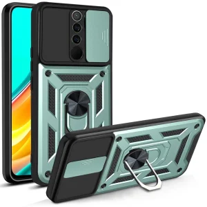 کاور اسپارتان مدل Defender Armor Strap مناسب برای گوشی موبایل شیائومی Redmi 9 / Redmi 9 Pro /Redmi 9 Prime / Poco M2 به همراه بندآویز