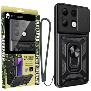 کاور اسپارتان مدل Defender Armor Strap مناسب برای گوشی موبایل شیائومی Redmi Note 13 Pro 4G به همراه بندآویز