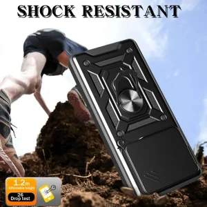 کاور اسپارتان مدل Defender Armor مناسب برای گوشی موبایل شیائومی Redmi Note 14 4G به همراه بندآویز و پاپ سوکت