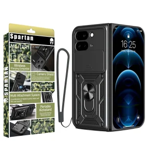 کاور اسپارتان مدل Defender Armor Strap مناسب برای گوشی موبایل گوگل Pixel 9 Pro Fold به همراه بند