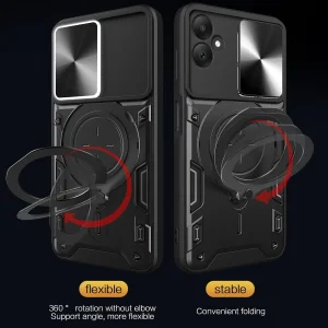 کاور اسپارتان مدل Magnet Ring Strap مناسب برای گوشی موبایل سامسونگ Galaxy A06 به همراه بند آویز