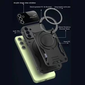 کاور اسپارتان مدل Hybrid Armor Strap مناسب برای گوشی موبایل سامسونگ Galaxy A16 5G / A16 4G به همراه بند