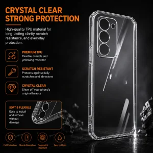 کاور اسپارتان مدل Airbag Four Sided مناسب برای گوشی موبایل شیائومی Redmi 15 4G