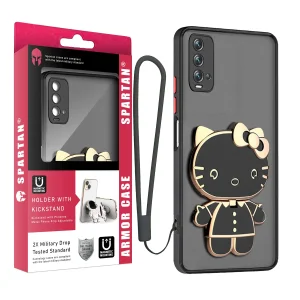 کاور اسپارتان مدل MBC Kitty Strap مناسب برای گوشی موبایل شیائومی Redmi 9T به همراه بند