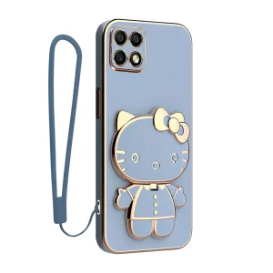 کاور اسپارتان مدل Kitty Strap مناسب برای گوشی موبایل آنر X8A به همراه بند