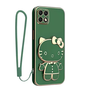 کاور اسپارتان مدل Kitty Strap مناسب برای گوشی موبایل آنر X8A به همراه بند