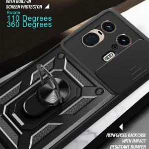 کاور اسپارتان مدل Defender Armor Strap مناسب برای گوشی موبایل موتورولا Moto Edge 50 Ultra به همراه بند