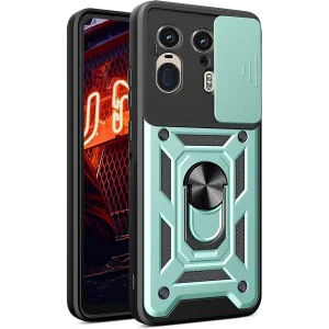 کاور اسپارتان مدل Defender Armor Strap مناسب برای گوشی موبایل موتورولا Moto Edge 50 Ultra به همراه بند