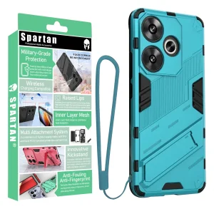 کاور اسپارتان مدل Bibercas Strap مناسب برای گوشی موبایل شیائومی Poco F6 5G / Redmi Turbo 3 به همراه بند
