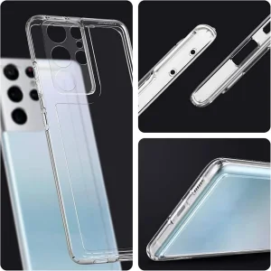 کاور اسپارتان مدل Airbag Space Strap مناسب برای گوشی موبایل سامسونگ Galaxy S21 Ultra به همراه بند آویز