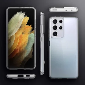 کاور اسپارتان مدل Airbag Space Strap مناسب برای گوشی موبایل سامسونگ Galaxy S21 Ultra به همراه بند آویز