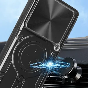 کاور اسپارتان مدل Magnet Ring Strap مناسب برای گوشی موبایل شیائومی Poco F6 5G / Redmi Turbo 3 به همراه بند آویز