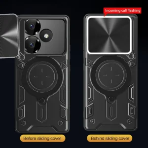 کاور اسپارتان مدل Magnet Ring Strap مناسب برای گوشی موبایل شیائومی Poco F6 5G / Redmi Turbo 3 به همراه بند آویز
