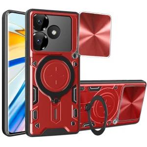 کاور اسپارتان مدل Magnet Ring Strap مناسب برای گوشی موبایل شیائومی Poco F6 5G / Redmi Turbo 3 به همراه بند آویز