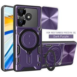 کاور اسپارتان مدل Magnet Ring Strap مناسب برای گوشی موبایل شیائومی Poco F6 5G / Redmi Turbo 3 به همراه بند آویز