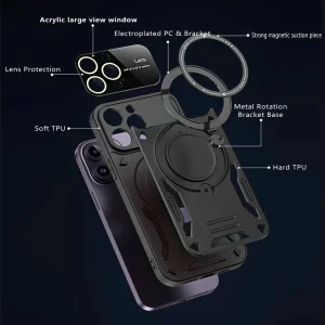 کاور اسپارتان مدل Hybrid Armor Strap مناسب برای گوشی موبایل اپل iPhone 13 Pro Max به همراه بند آویز