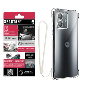 کاور اسپارتان مدل Airbag Strap مناسب برای گوشی موبایل موتورولا Moto G14 به همراه بندآویز