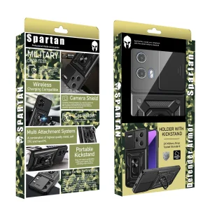 کاور اسپارتان مدل Defender Armor Strap مناسب برای گوشی موبایل موتورولا Edge 2024 به همراه بند