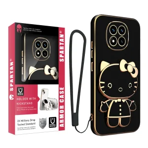 کاور اسپارتان مدل Kitty Strap مناسب برای گوشی موبایل شیائومی Redmi Note 14 Pro 4G به همراه بندآویز