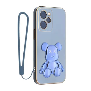 کاور اسپارتان مدل Teddy Bear مناسب برای گوشی موبایل شیائومی Poco X5 Pro به همراه بند نگهدارنده
