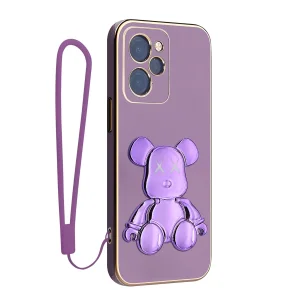کاور اسپارتان مدل Teddy Bear مناسب برای گوشی موبایل شیائومی Poco X5 Pro به همراه بند نگهدارنده