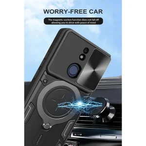 کاور اسپارتان مدل Magnet Ring Strap مناسب برای گوشی موبایل نوکیا Nokia C21 به همراه بند آویز