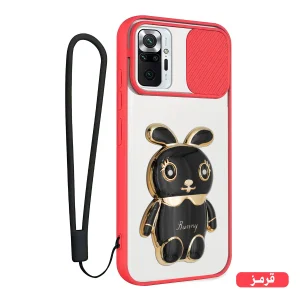 کاور اسپارتان مدل Camshield Bunny Opn مناسب برای گوشی موبایل شیائومی Redmi Note 10 Pro / Note 10 Pro Max به همراه بند نگهدارنده