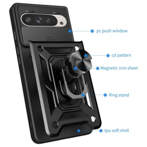 کاور اسپارتان مدل Defender Armor Strap مناسب برای گوشی موبایل گوگل Pixel 9 Pro به همراه بند