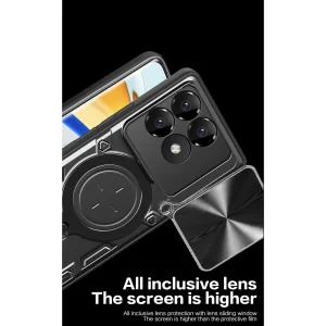 کاور اسپارتان مدل Magnet Ring Strap مناسب برای گوشی موبایل شیائومی Poco F6 Pro 5G به همراه بند آویز