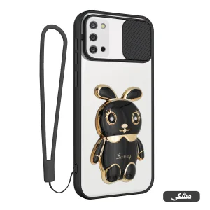 کاور اسپارتان مدل Camshield Bunny مناسب برای گوشی موبایل سامسونگ Galaxy A03s به همراه بند نگهدارنده