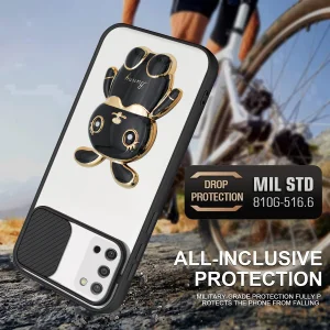 کاور اسپارتان مدل Camshield Bunny مناسب برای گوشی موبایل سامسونگ Galaxy A03s به همراه بند نگهدارنده