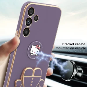 کاور اسپارتان مدل Kitty مناسب برای گوشی موبایل سامسونگ Galaxy A34 به همراه بند نگهدارنده