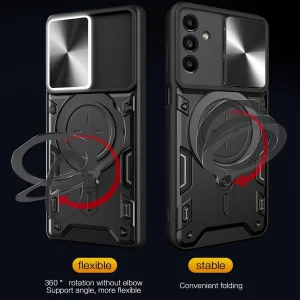 کاور اسپارتان مدل Magnet Ring Strap مناسب برای گوشی موبایل سامسونگ Galaxy M14 / F14 به همراه بند آویز