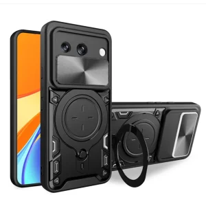کاور اسپارتان مدل Magnet Ring Strap مناسب برای گوشی موبایل گوگل Pixel 8a به همراه بند آویز