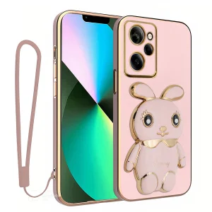 کاور اسپارتان مدل Bunny مناسب برای گوشی موبایل شیائومی Poco X5 Pro به همراه بند نگهدارنده