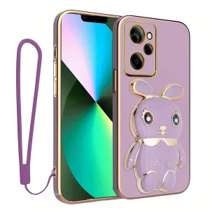 کاور اسپارتان مدل Bunny مناسب برای گوشی موبایل شیائومی Poco X5 Pro به همراه بند نگهدارنده
