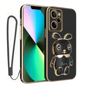 کاور اسپارتان مدل Bunny مناسب برای گوشی موبایل شیائومی Poco X5 Pro به همراه بند نگهدارنده