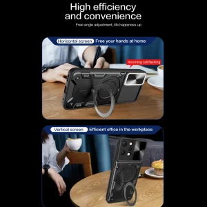 کاور اسپارتان مدل Magnet Ring Strap مناسب برای گوشی موبایل شیائومی Redmi 12 4G / Redmi12 به همراه بند آویز